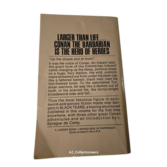 Conan the wanderer by L. Sprague De Camp - lancer books - Picture 2 of 6